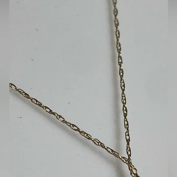 Chain Necklace 10K Yellow Gold Ruby & Diamond ADL Abraham David Loewenstark - Picture 7 of 10